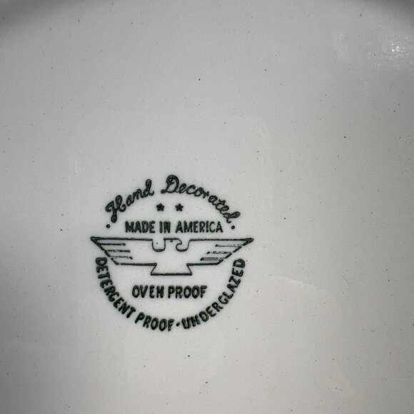 Vintage Marcrest Stetson Swiss Alpine Chalet 11 5/8" Round Chop Plate Platter - Picture 3 of 10